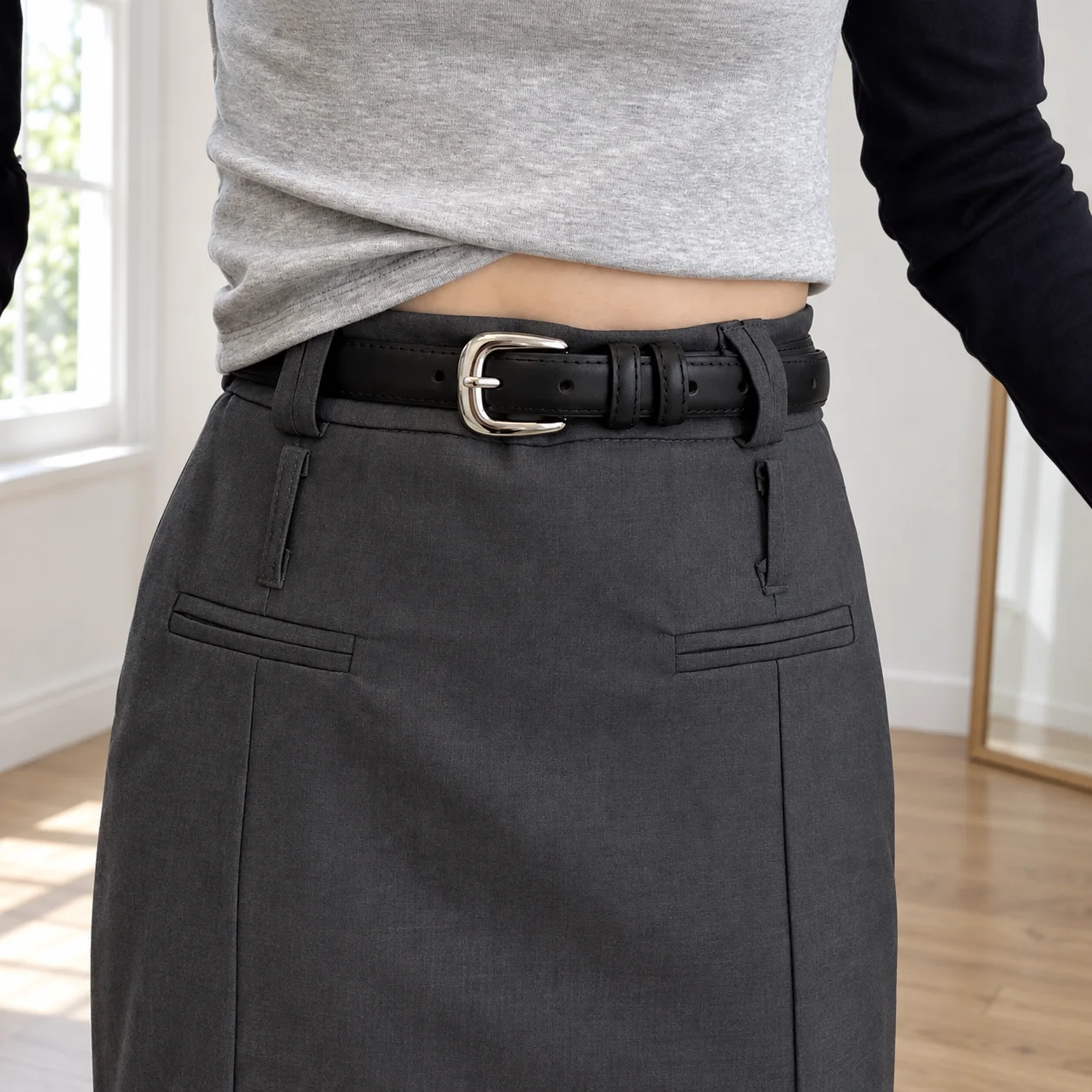 Monza Buckle Belt — Black