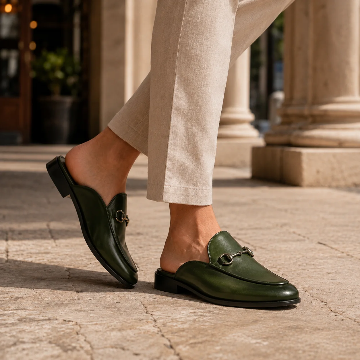 Marcello Horsebit Backless Loafers — photo 1