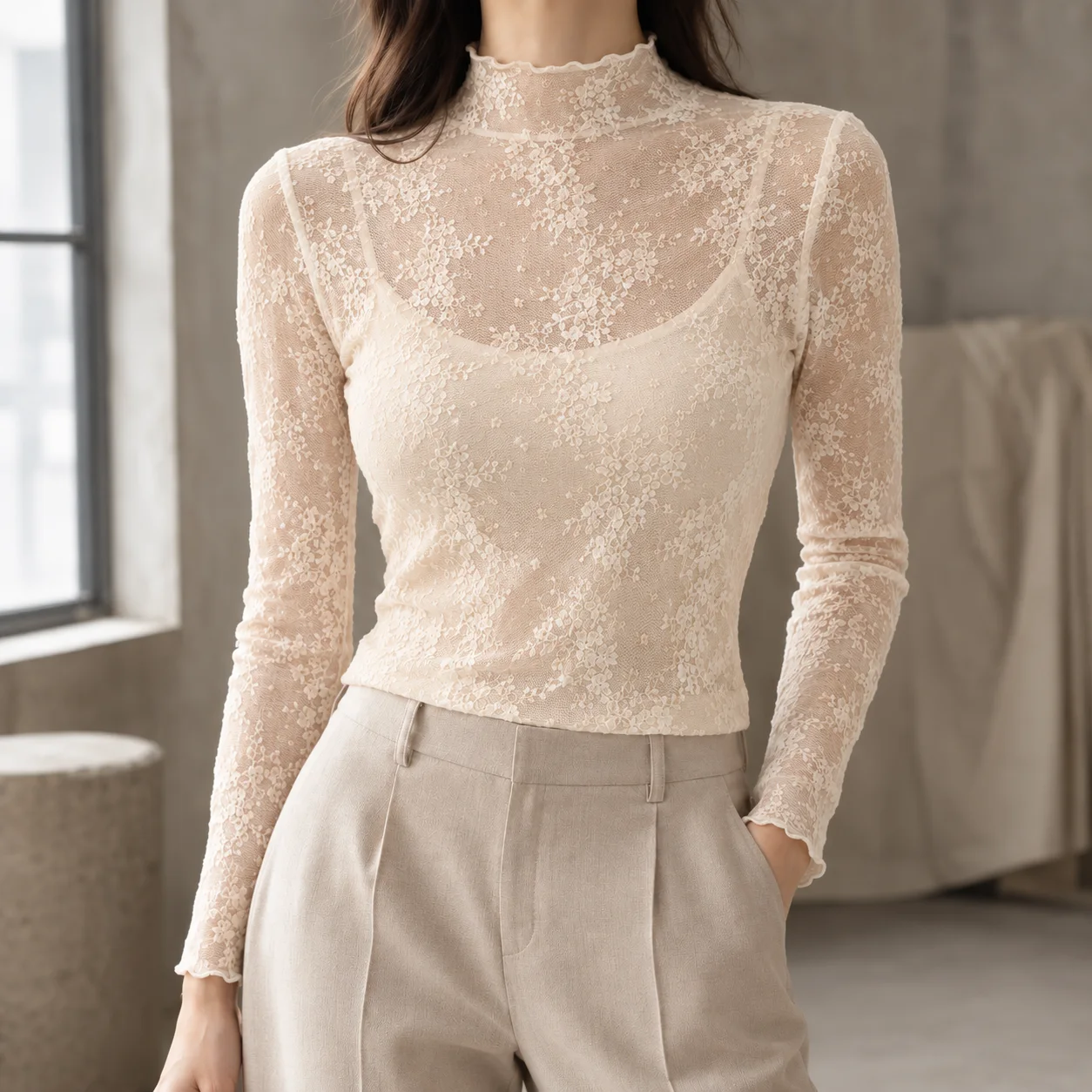 Anouk Lace Top — White