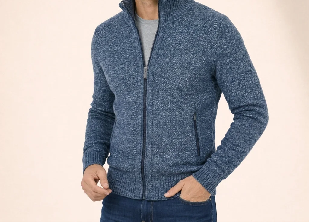 Antonino Zip Knit Jacket