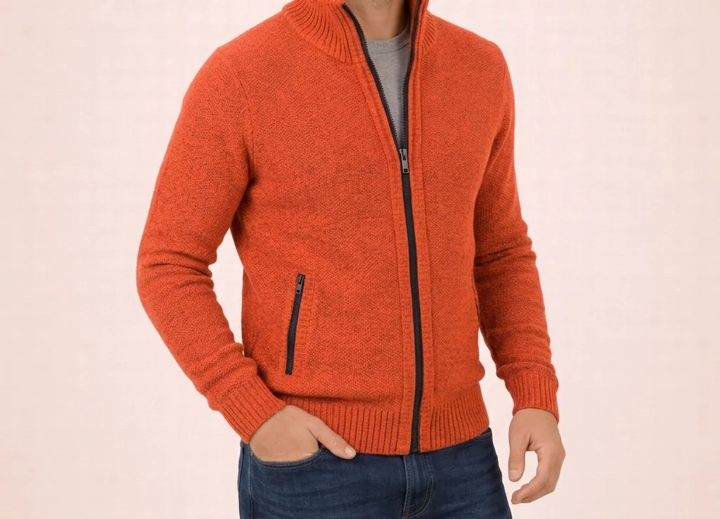 Antonino Zip Knit Jacket — photo 5