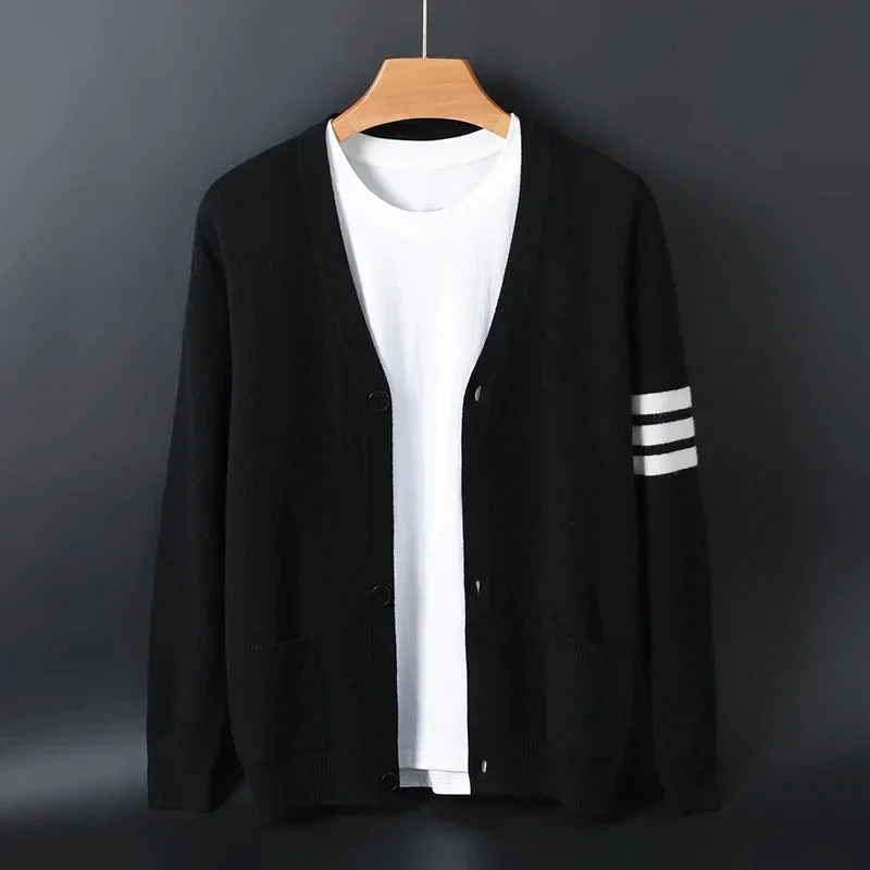 Luca Striped Sleeve Cardigan — photo 4