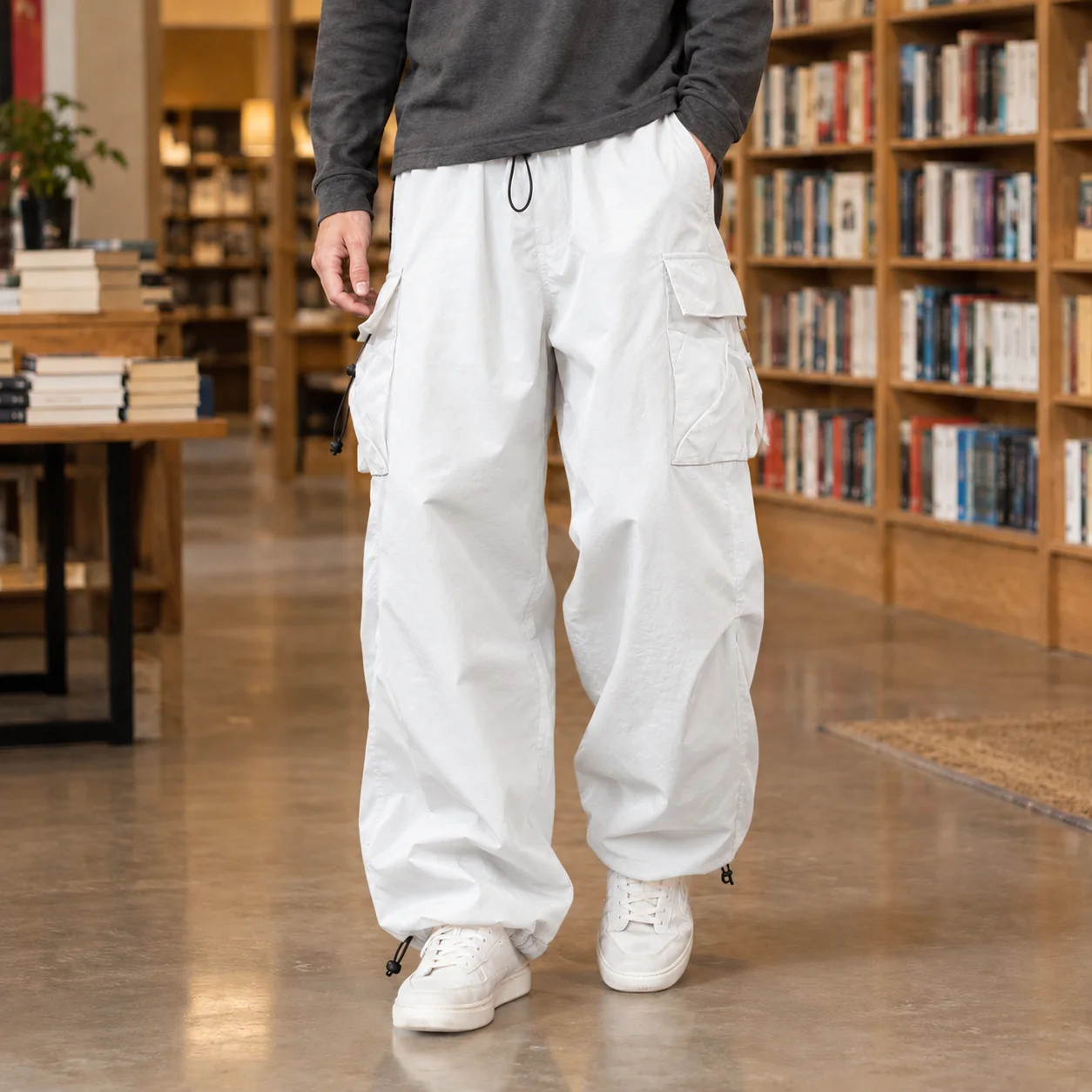 Wyatt Drawstring Cargo Pants — photo 1