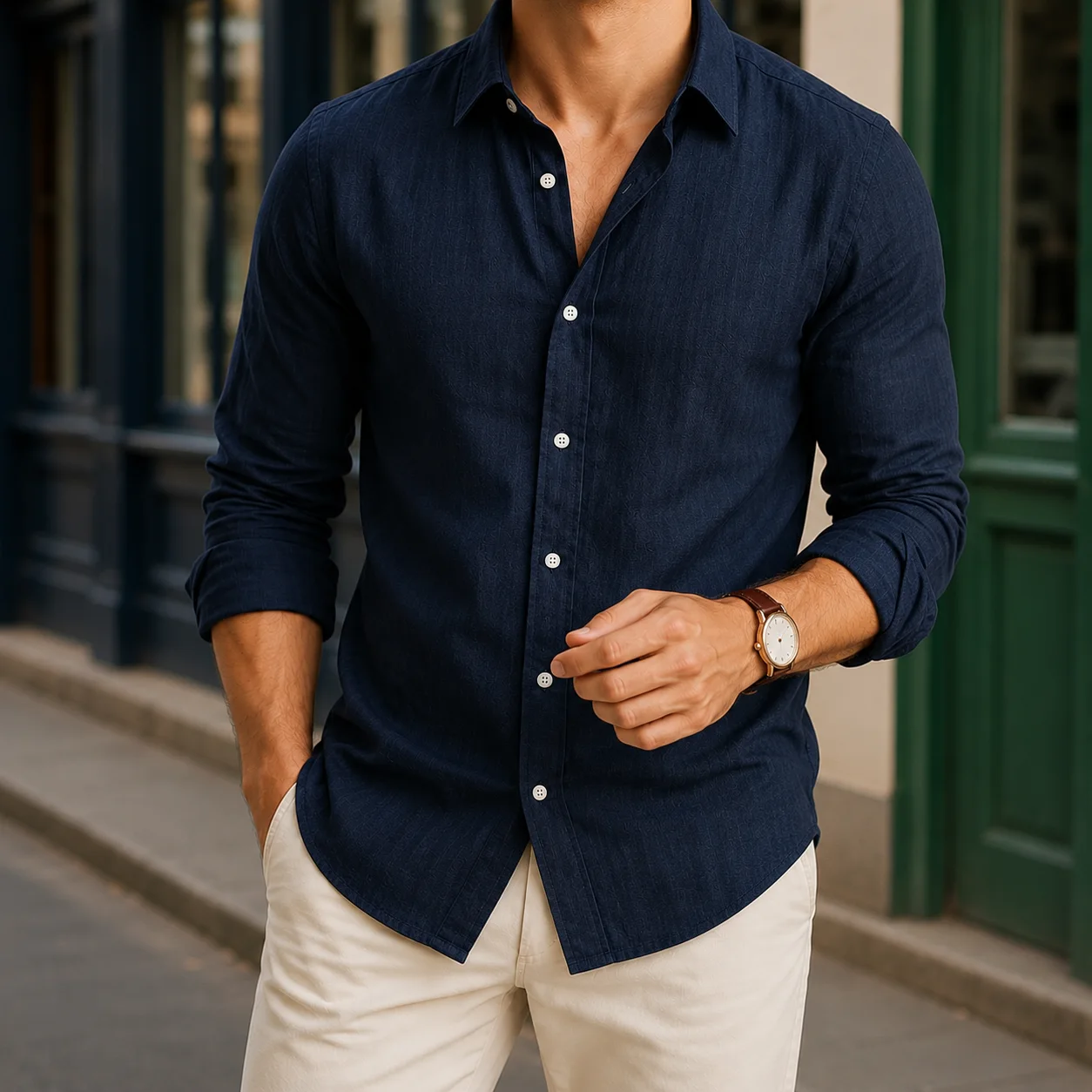 Claude Button-Front Shirt — photo 1