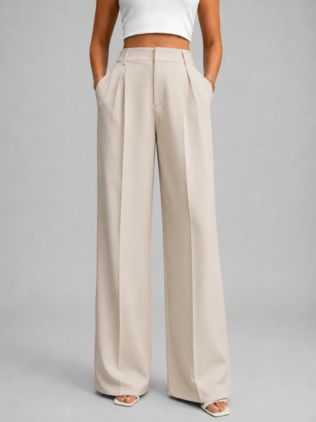 High Waist Wide Leg Trousers — photo 1