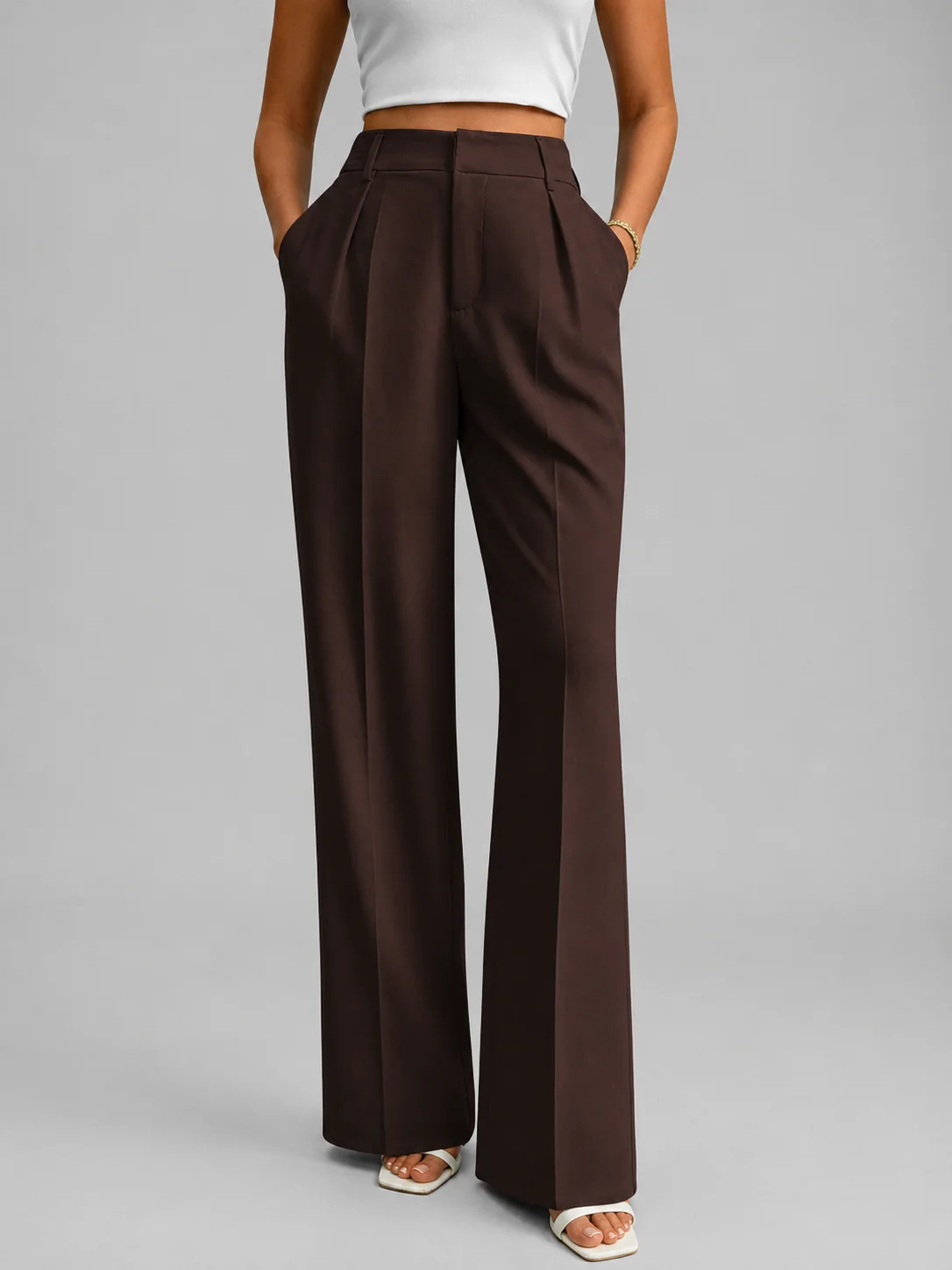 High Waist Wide Leg Trousers — photo 1