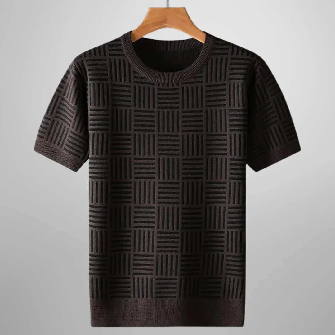 Madison Geometric Knit Tee — photo 1
