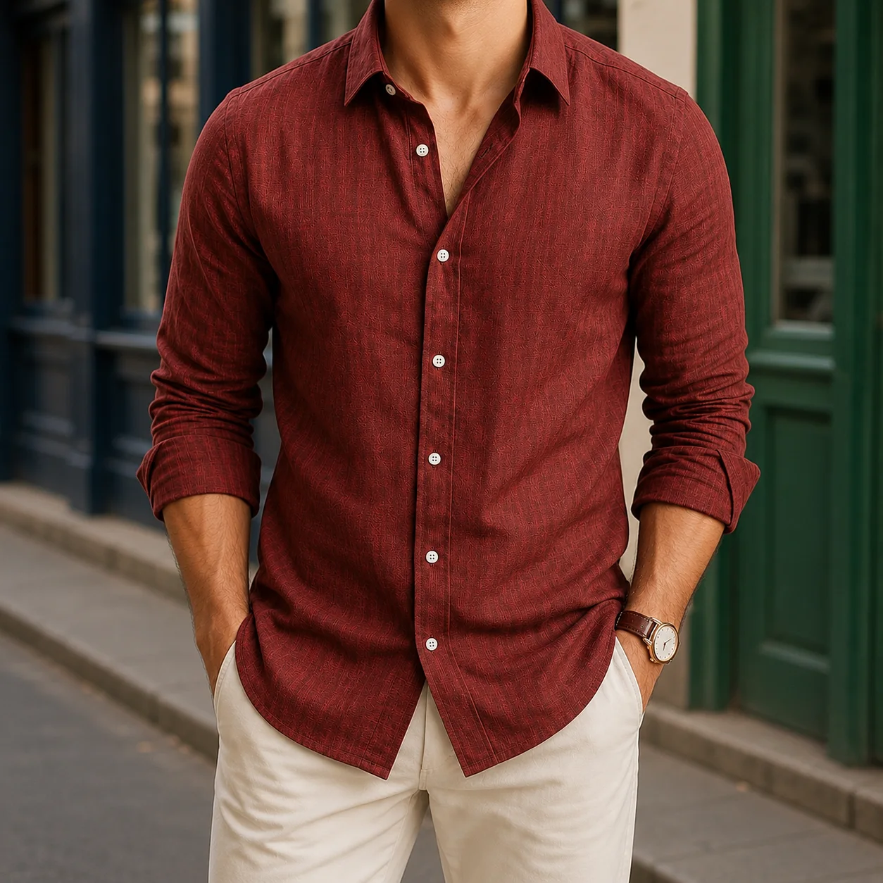 Claude Button-Front Shirt