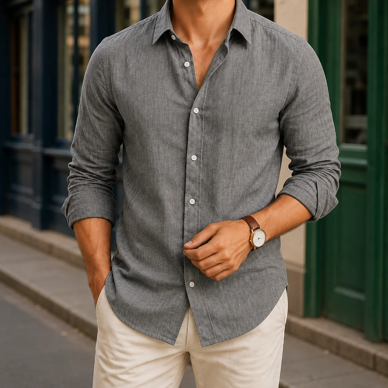 Claude Button-Front Shirt — photo 1