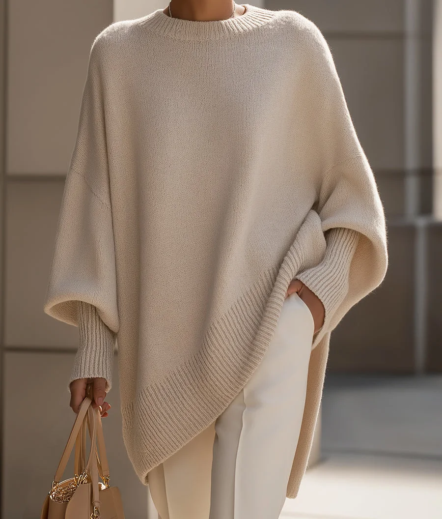 Alina Asymmetric Knit Sweater
