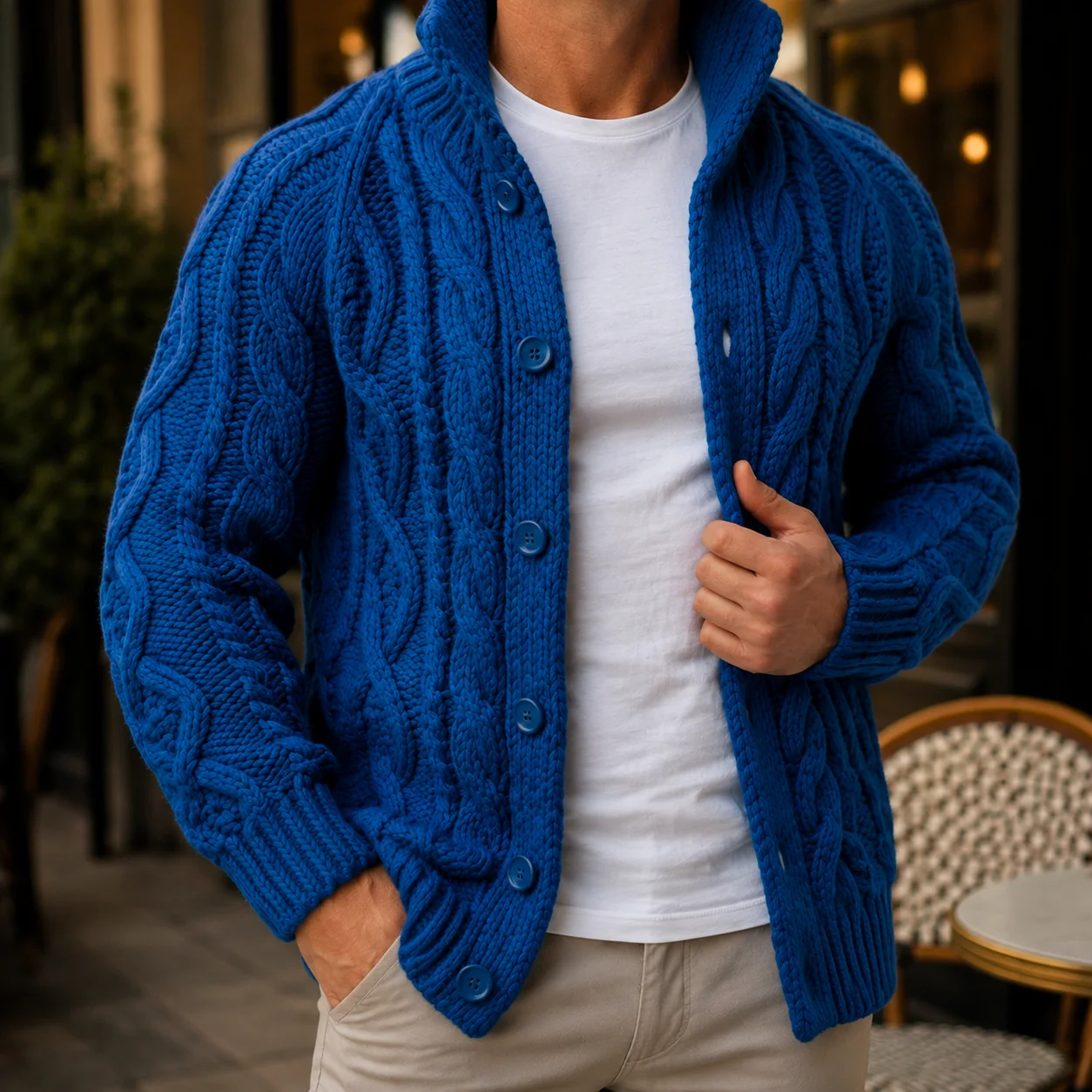 Caius Cable Knit Cardigan