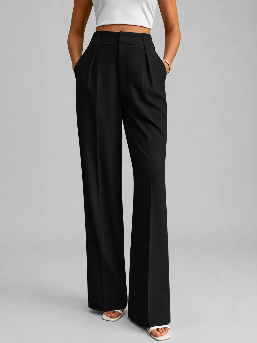 High Waist Wide Leg Trousers — photo 1