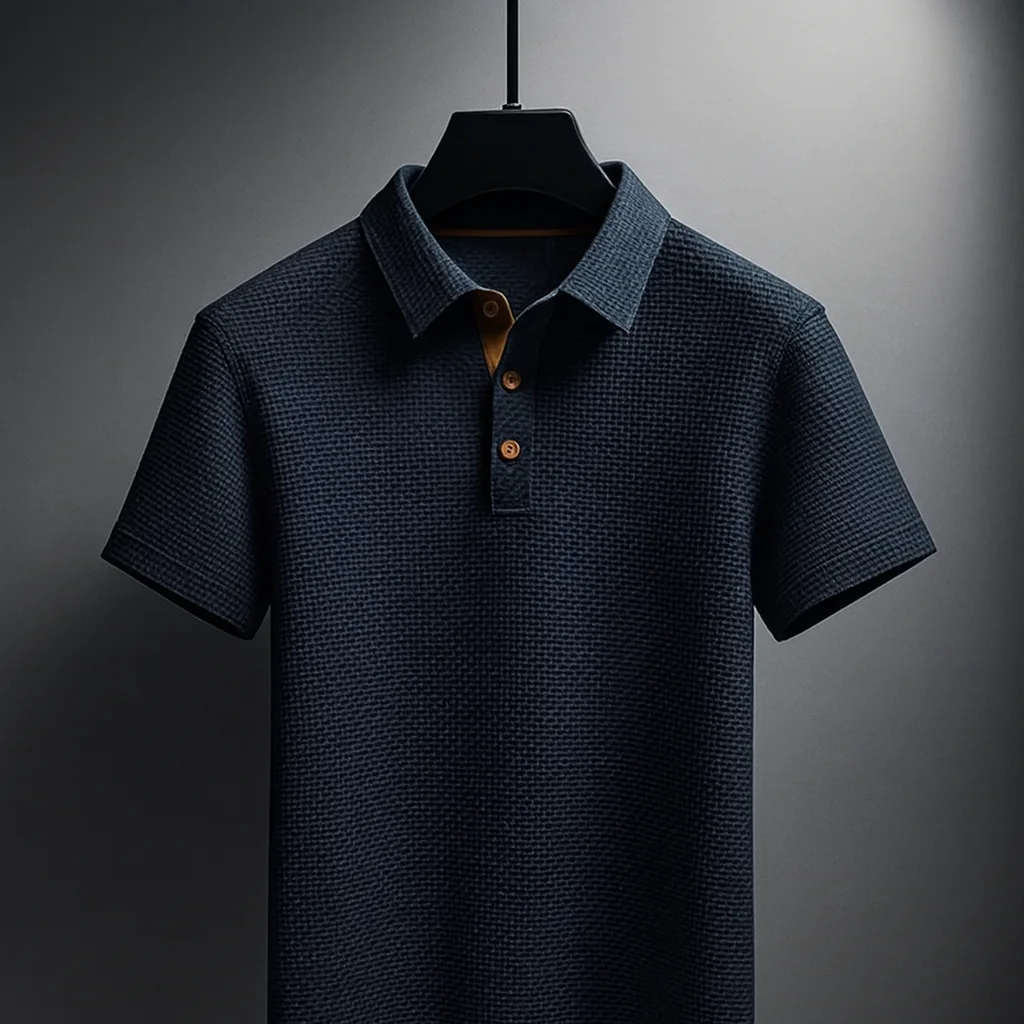 Verona Textured Button Polo — photo 1