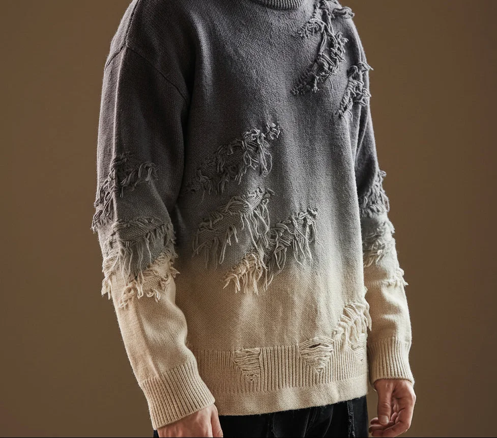 Favian Gradient Knit Sweater — photo 6