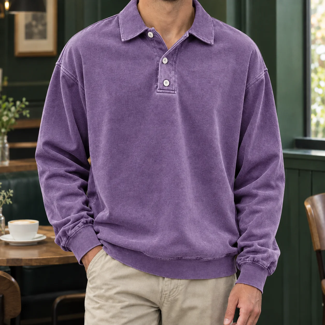 Dorian Long Sleeve Polo — photo 1