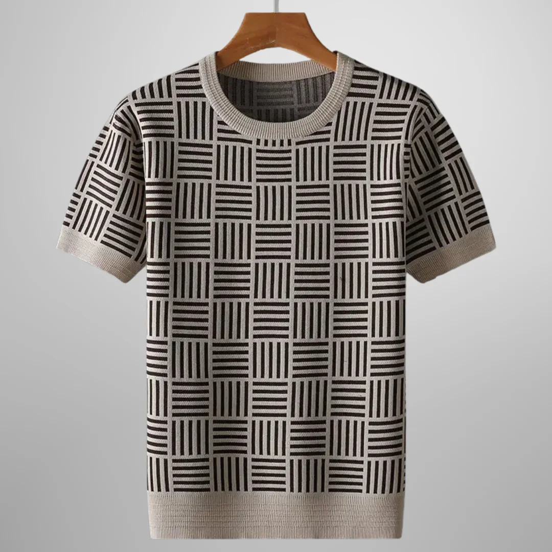 Madison Geometric Knit Tee