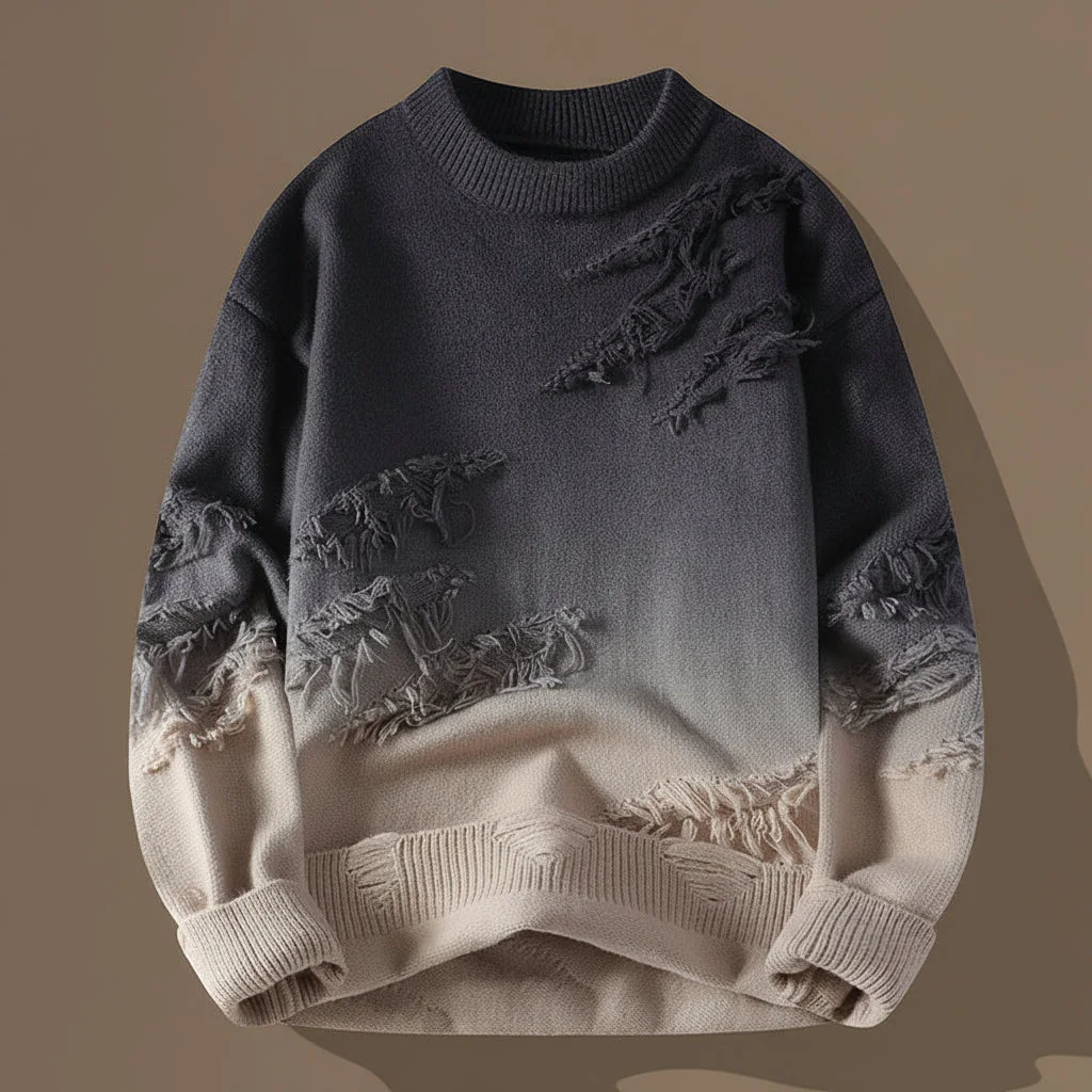 Favian Gradient Knit Sweater — photo 3