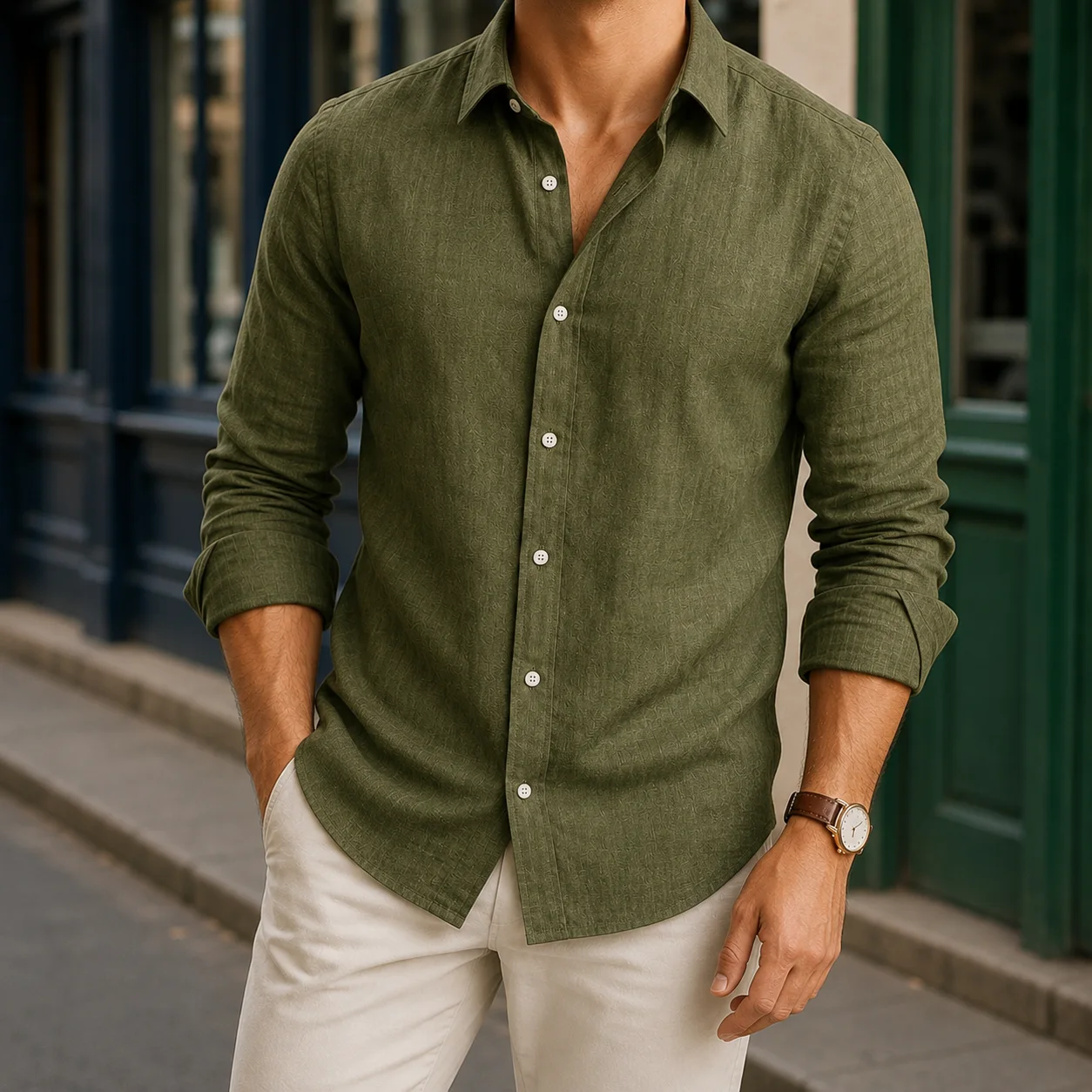 Claude Button-Front Shirt — photo 1