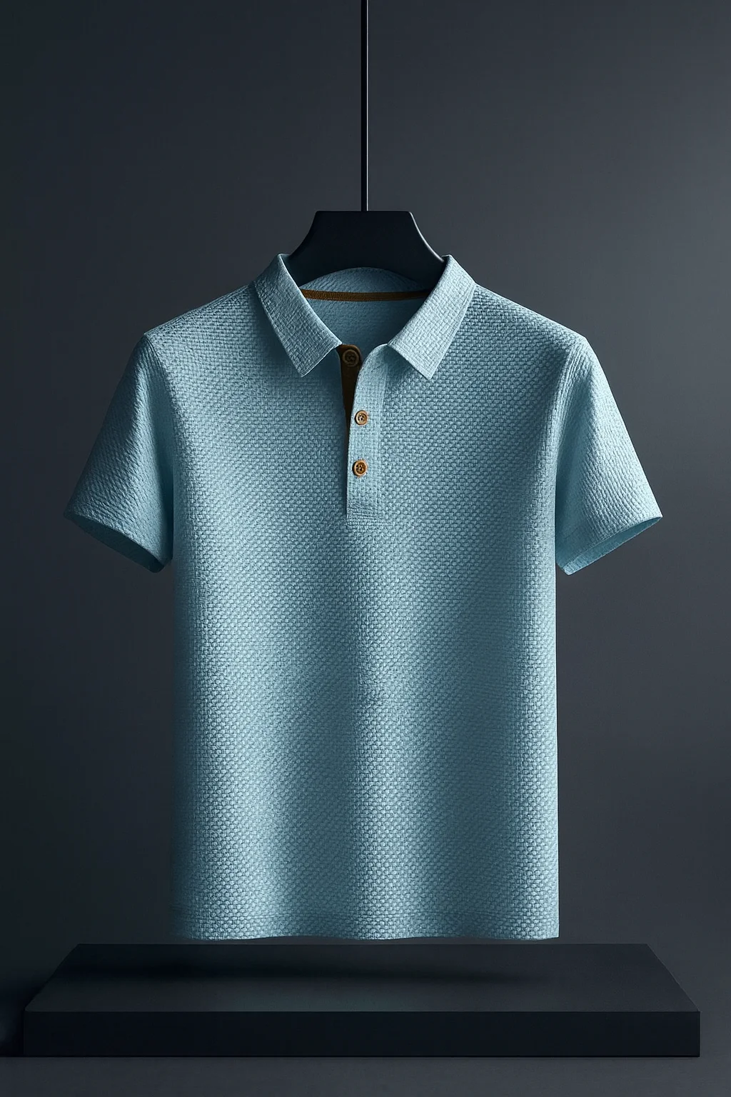 Verona Textured Button Polo