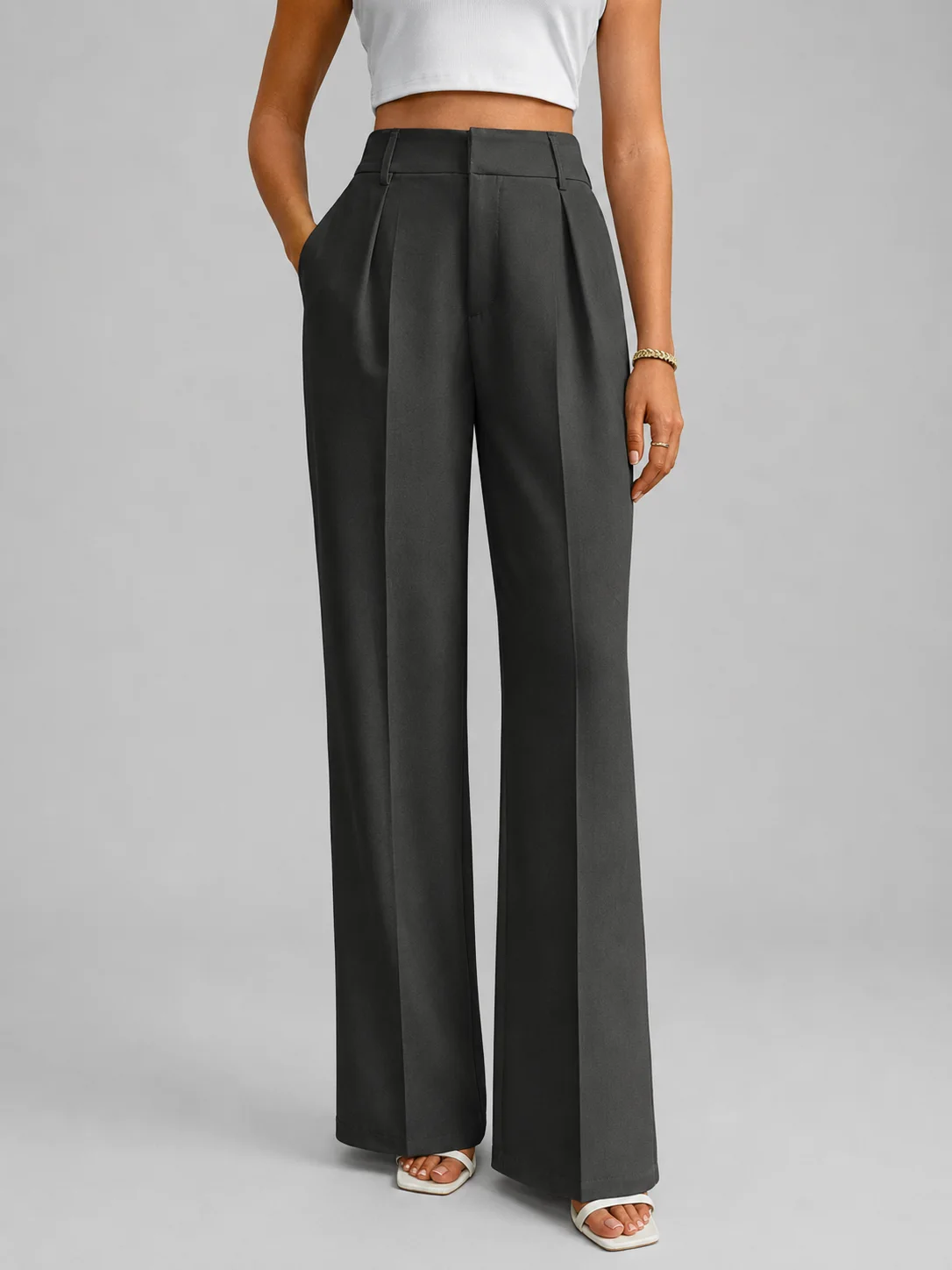 High Waist Wide Leg Trousers — photo 1