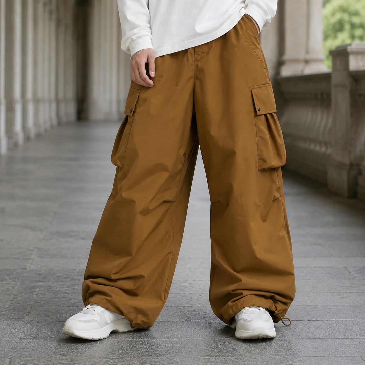 Wyatt Baggy Cargo Trousers — photo 3