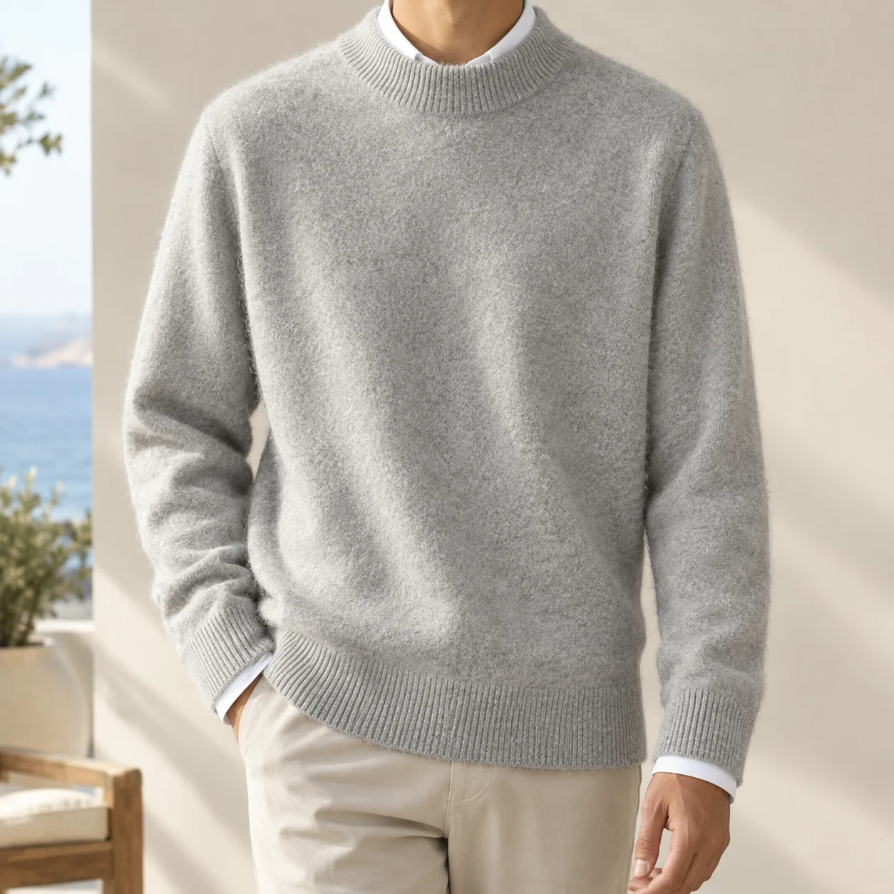 Blake Ribbed Neck Sweater