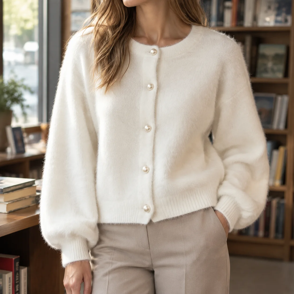 Oriane Button Knit Cardigan
