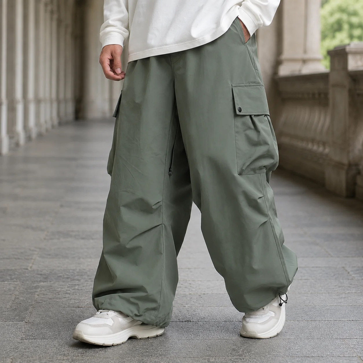Wyatt Baggy Cargo Trousers — photo 4