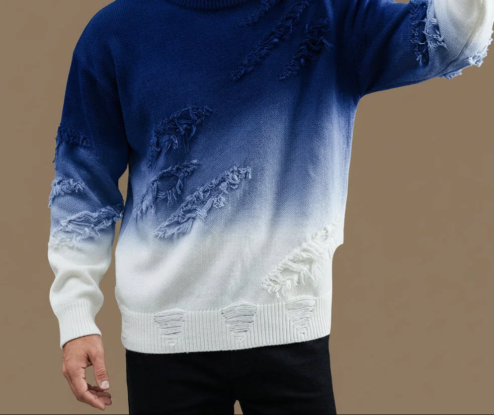 Favian Gradient Knit Sweater — photo 8
