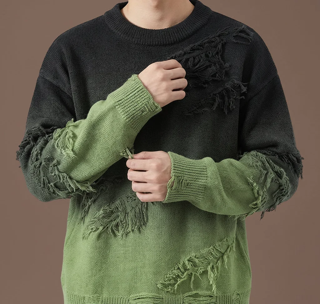 Favian Gradient Knit Sweater — photo 5
