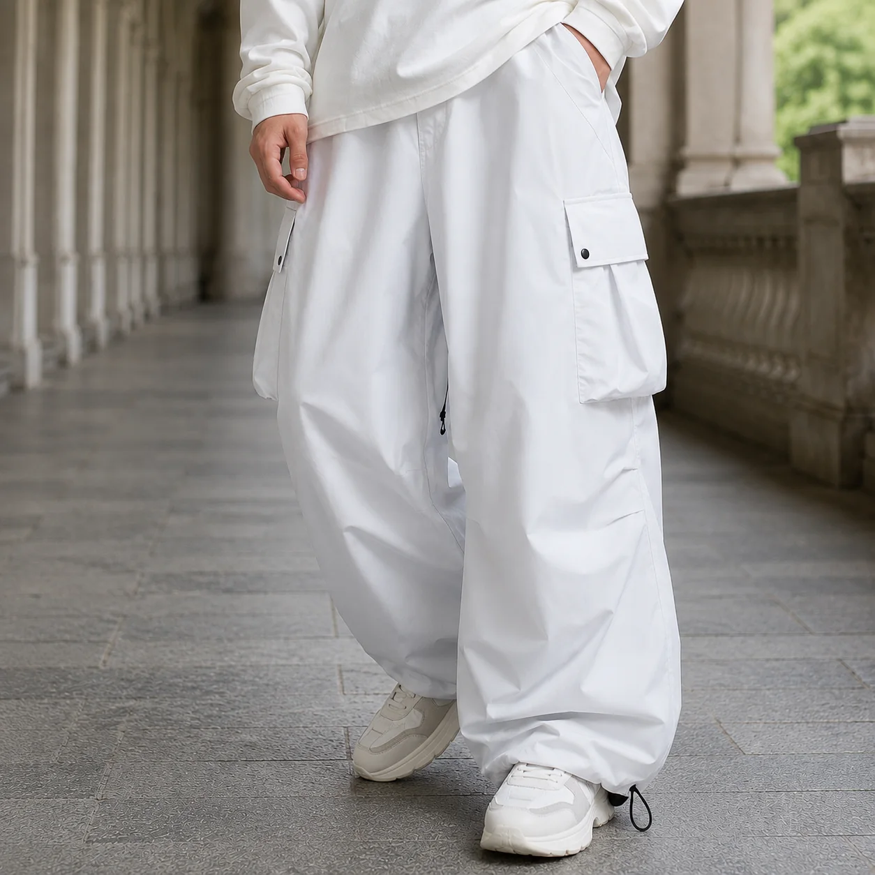 Wyatt Baggy Cargo Trousers — photo 5