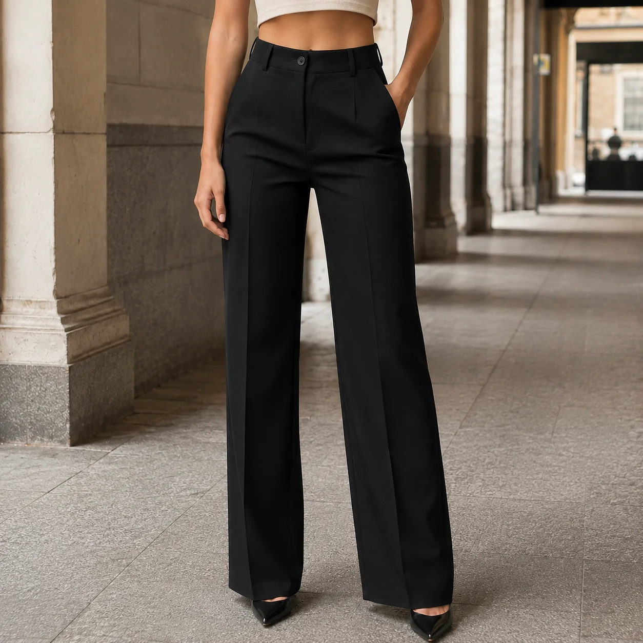 Mabel Wide Leg Trousers