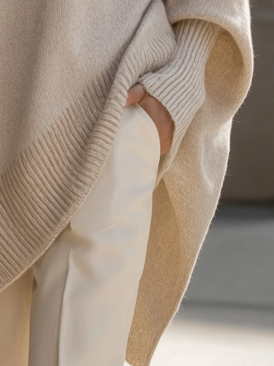 Alina Asymmetric Knit Sweater — photo 4