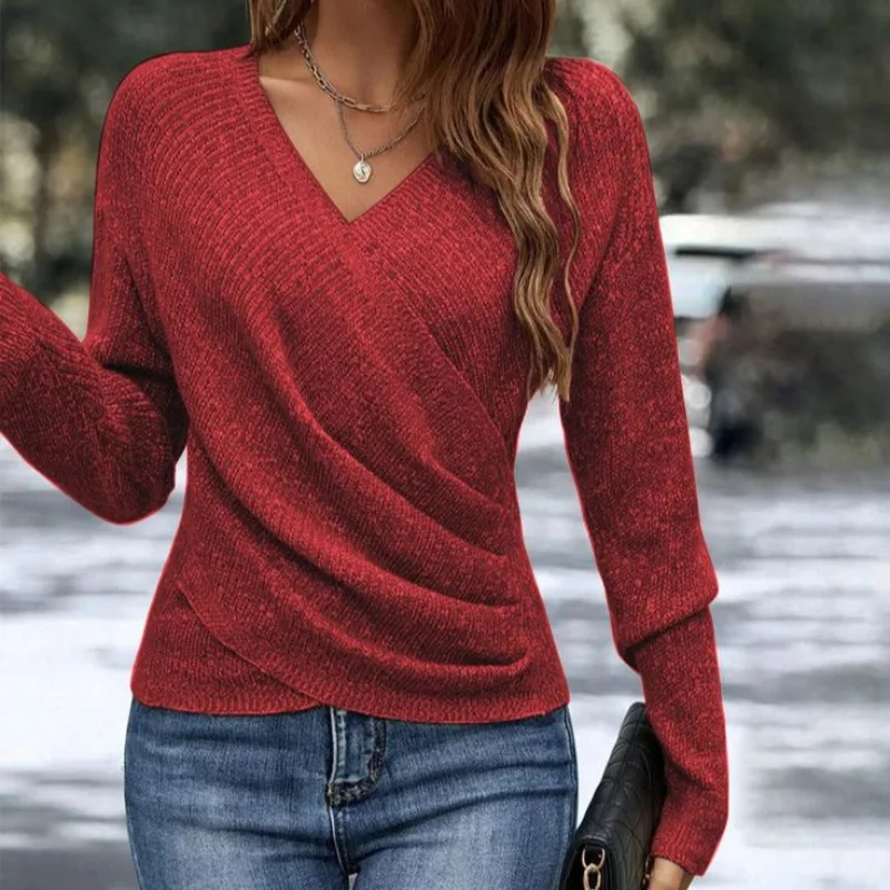 Velisse Wrap Knit Sweater — photo 4